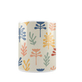 Abstract Flowers Pattern Coffee Mug By Artists Collection
