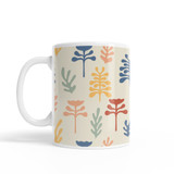 Abstract Flowers Pattern Coffee Mug By Artists Collection