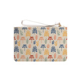 Abstract Flowers Pattern Clutch Bag By Artists Collection