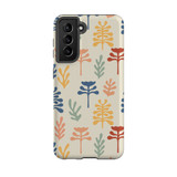 Abstract Flowers Pattern Samsung Tough Case By Artists Collection