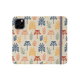 Abstract Flowers Pattern iPhone Folio Case By Artists Collection