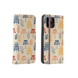 Abstract Flowers Pattern iPhone Folio Case By Artists Collection