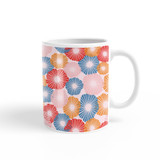 Abstract Flower Pattern Coffee Mug By Artists Collection