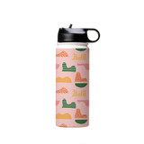 Abstract Forms Pattern Water Bottle By Artists Collection