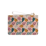 Abstract Leaves Pattern Clutch Bag By Artists Collection