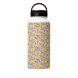 Abstract Lemons Pattern Water Bottle By Artists Collection