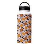 Abstract Lemon Pattern Water Bottle By Artists Collection