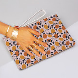 Abstract Lemon Pattern Clutch Bag By Artists Collection