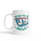 Born To Be Mild Sloth Coffee Mug By Vexels