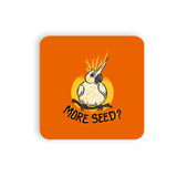 Chubby Cockatoo Wants More Seed Coaster Set By Vexels