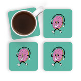 Donut Worry Be Happy Coaster Set By Vexels