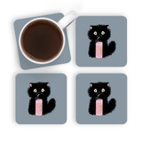 Electric Cat Coaster Set By Vexels