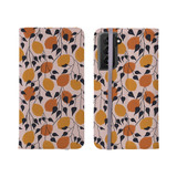 Abstract Lemon Pattern Samsung Folio Case By Artists Collection