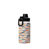 Abstract Lines Pattern Water Bottle By Artists Collection
