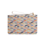 Abstract Lines Pattern Clutch Bag By Artists Collection