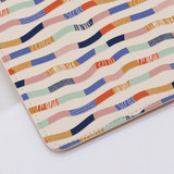 Abstract Lines Pattern Clutch Bag By Artists Collection