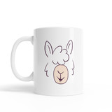 Llama Face Coffee Mug By Vexels