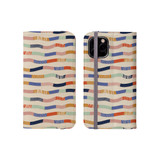 Abstract Lines Pattern iPhone Folio Case By Artists Collection