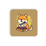Shiba Dog Eating Sushi Coaster Set By Vexels
