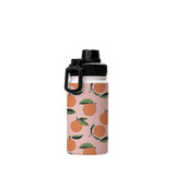 Abstract Orange Pattern Water Bottle By Artists Collection