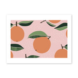 Abstract Orange Pattern Art Print By Artists Collection