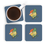 Pizza And Pinneapple Forbidden Love Coaster Set By Vexels