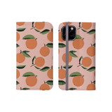 Abstract Orange Pattern iPhone Folio Case By Artists Collection