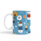 Blue Dogs Pattern Coffee Mug By Artists Collection