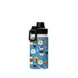 Blue Dogs Pattern Water Bottle By Artists Collection