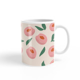 Abstract Peach Pattern Coffee Mug By Artists Collection