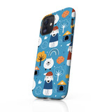 Blue Dogs Pattern iPhone Tough Case By Artists Collection