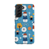 Blue Dogs Pattern Samsung Tough Case By Artists Collection