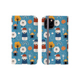 Blue Dogs Pattern iPhone Folio Case By Artists Collection