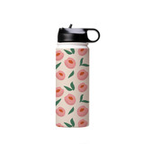 Abstract Peach Pattern Water Bottle By Artists Collection