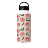 Abstract Peach Pattern Water Bottle By Artists Collection