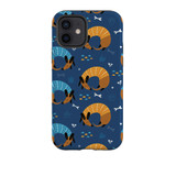 Curled Up Dogs Pattern iPhone Tough Case By Artists Collection