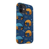 Curled Up Dogs Pattern iPhone Tough Case By Artists Collection