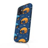 Curled Up Dogs Pattern iPhone Tough Case By Artists Collection