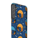 Curled Up Dogs Pattern Samsung Tough Case By Artists Collection