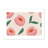 Abstract Peach Pattern Art Print By Artists Collection