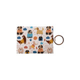 Cute Dogs Playing Pattern Card Holder By Artists Collection
