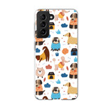 Cute Dogs Playing Pattern Samsung Soft Case By Artists Collection