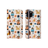 Cute Dogs Playing Pattern iPhone Folio Case By Artists Collection