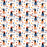 Hello Dogs Pattern Design By Artists Collection