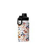 Paw Dogs Pattern Water Bottle By Artists Collection