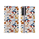 Paw Dogs Pattern Samsung Folio Case By Artists Collection