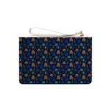 Abstract Plants Pattern Clutch Bag By Artists Collection