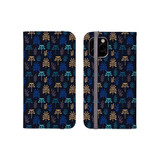 Abstract Plants Pattern iPhone Folio Case By Artists Collection