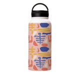 Abstract Plant Pattern Water Bottle By Artists Collection