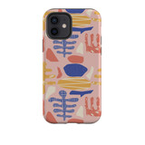 Abstract Plant Pattern iPhone Tough Case By Artists Collection